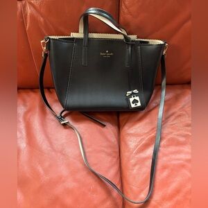 Kate Spade Ivy Drive Black and Cream leather purse